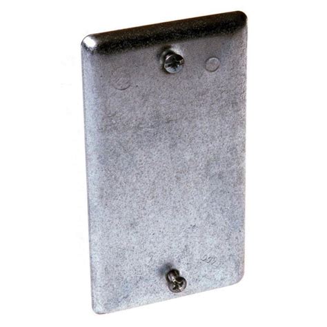 1-gang rectangle metal electrical box cover decora|RACO 1.